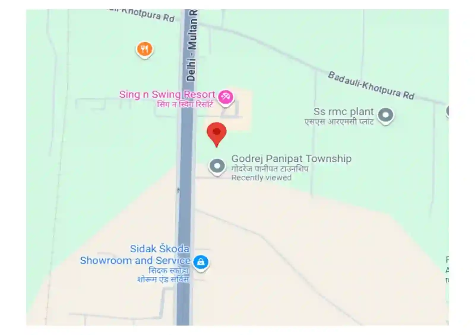 godrej-plots-panipat-location-map